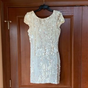 Beautiful White Sequins Dress